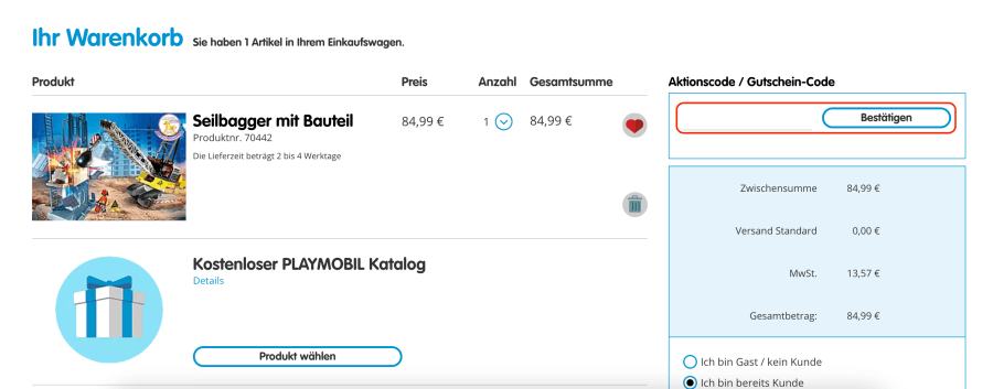 Rabattcode Playmobil Funpark
