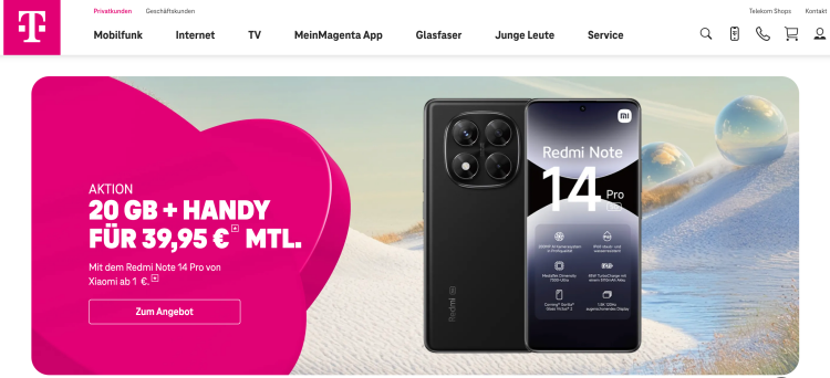 Telekom webseite
