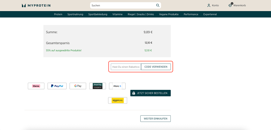 MyProtein gutschein