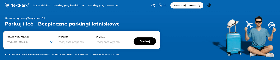 Strona internetowa NextPark
